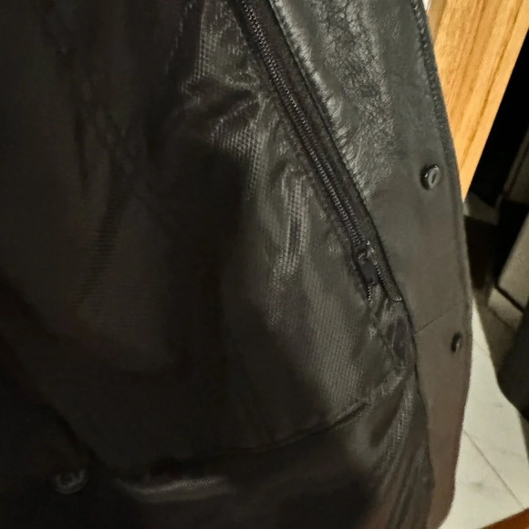 Phase Two Vintage Notch Collar Genuine Leather Long Jacket with back split - Picture 4 of 14